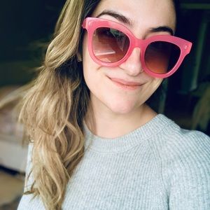 Oversized Loft pink cat eye sunglasses